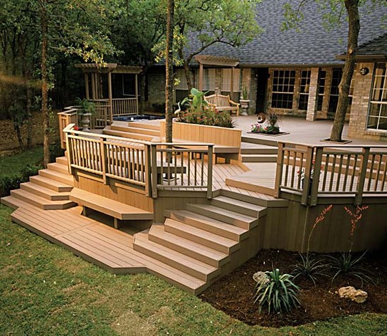 how to build wood deck steps